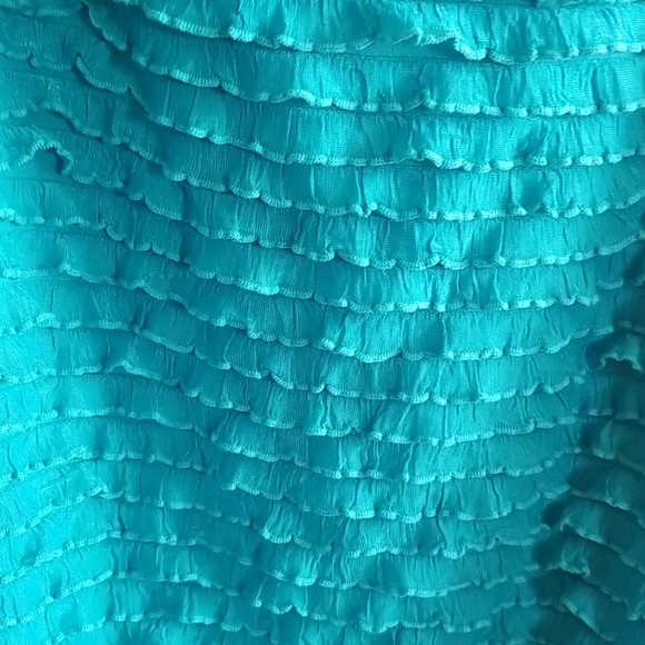 Fun Turquoise Swim Suit Cover Up - Picture 3 of 3